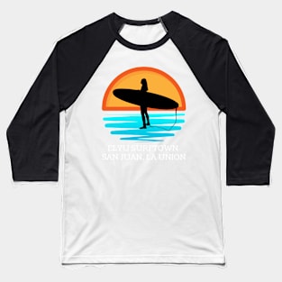 SURFER GIRL AT SUNSET ELYU SURFTOWN Baseball T-Shirt